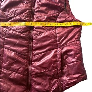 Aeropostale Women's Puffer Jacket in Deep Red